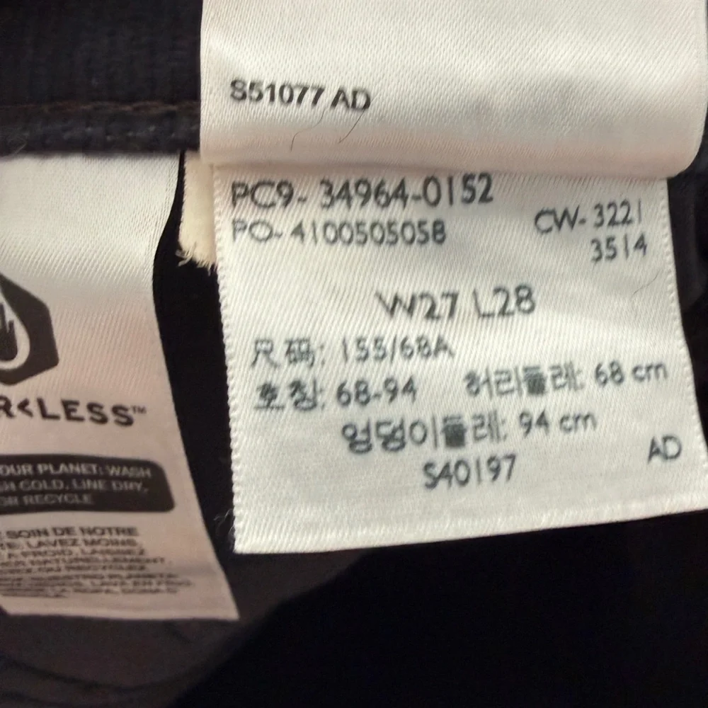 Levi’s Black Corduroy Pants Size 30‎ / Straight Fit